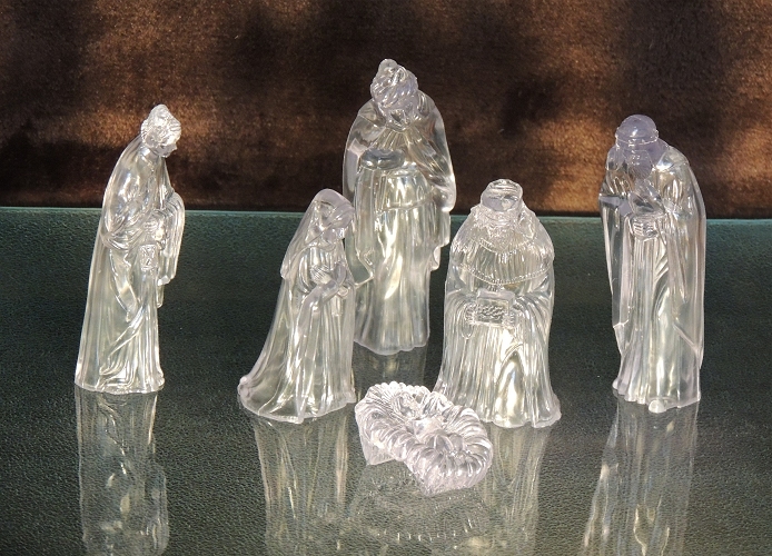 Clear Plastic Nativity