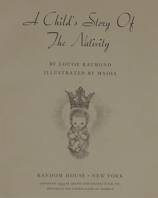 A Child's Story of the Nativity - Title Page