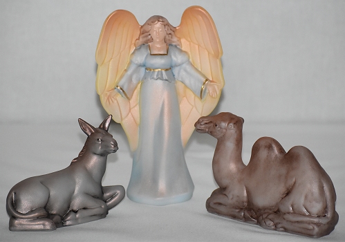 Fenton Renaissance Glory Nativity - Angel, Camel, & Donkey