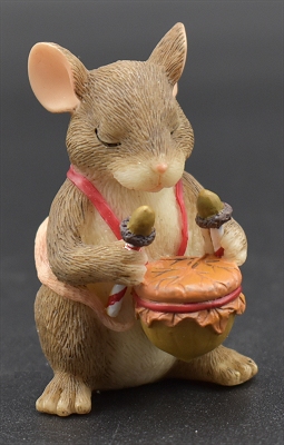 Charming Tails Nativity - L'il Drummer Mouse