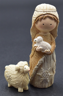 Knitted Shepherd & Sheep